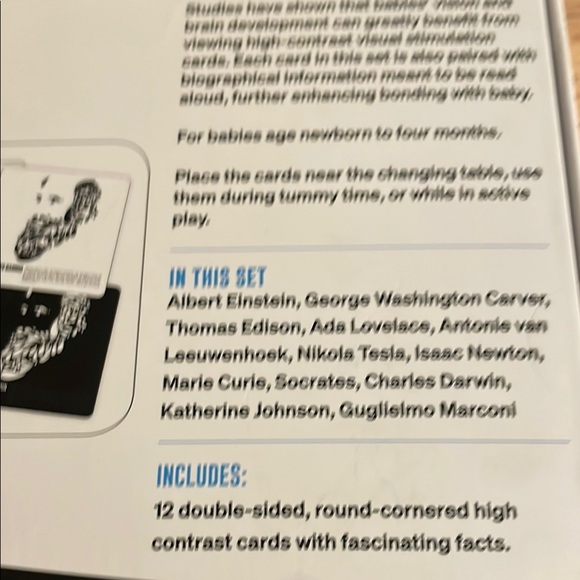 Baby Brainiacs Visual Stimulation 12 Cards - Picture 4 of 4